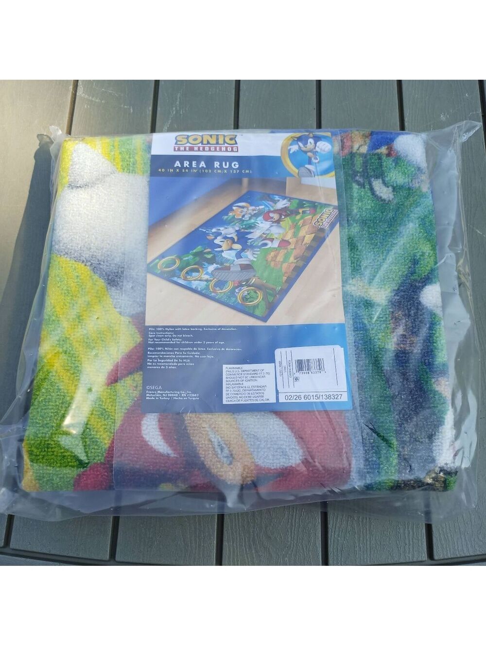 Sonic The Hedgehog Area Rug - 40"X 54"